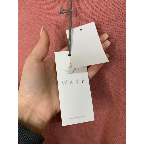 WAYF blush Bow Soft Sweater Small NEW - Picture 4 of 6